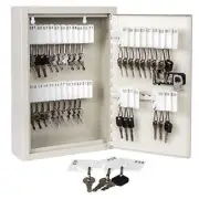 40 Key Storage Lock Box Wall Mount Lockable Key Management w/ Combination Lock