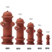 Resin 1/18 1/24 1/43 1/64 1/87 Old Fire Hydrant Painted Anime Model Miniature