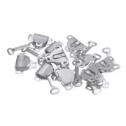 20pcs Sewing Hooks and Eyes Closure Set Copper Silver Tone