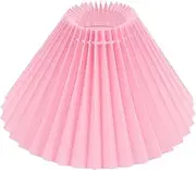 DOITOOL Pink Lampshades for Table Lamps Lamp Bathroom Shades Bell Lamp Shade Replacement Lamp Shades Wall Sconce Shade Clamp Lamp Decorate Personality Cloth