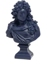 [Trudon] Louis Xiv Bust Blue Candle
