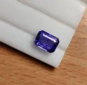 Natural Tanzanite 2.88 Carat Transparent Octagon Faceted Ring Stone Tanzanite