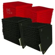 96 Pack Allxinlog Absorb the echo Acoustic Foam Panel Wedge Studio