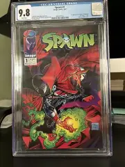 Spawn #1 CGC 9.8 White Pages McFarlane 1st Appearance Al Simmons! Freshly Graded