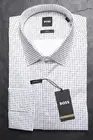 Made In Italy Hugo Boss Men's Hank Kent Slim Stretch Cotton Dress Shirt 43 17