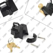Black Motorcycle Helmet Lock For Harley-Davidson Softail Road King FatBoy AF3