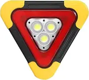 Triangle Warning Light, Truck Triangles Breakdowns, Car Warning Triangle Light, Multifunctional, Solar Charging, Shockproof, Waterproof, Foldable Triangle Warning Light for Car Repair Vehicle