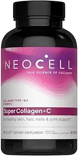 NeoCell Super Collagen + C 6, 000mg Collagen Types 1 & 3 Plus Vitamin C - 360 Tablets (Packaging May Vary)