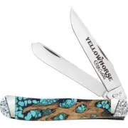 CASE XX POCKET KNIFE TRAPPER - CHOLLA CACTUS/TURQOISE - YELLOWHORSE CUSTOM