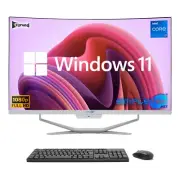 All IN One I7 2.9ghz 27 " FHD Curved 16gb SSD 240gb Windows 11 PC Computer Fixed