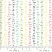Moda STRAWBERRY JAM by Corey Yoder 29065 11 Alphabet Stripe *BY THE HALF YARD