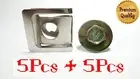 MITSUBISHI CAR BUMPER FENDER SIDE SKIRT WING GUARD MOUNT 6MM BOLT/U-NUT CLIP