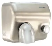 TradeMAX Conventional Push Start Hand Dryer Satin Brushed Stainless Steel