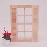 1:12 Scale Doll House Miniatures Plain Unpainted Window Blinds Wooden Furniture