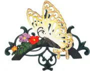 Cast Iron Garden Hose Holder, Heavy Duty Wall Mounted Hose Hanger, Decorative Bu