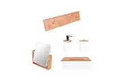 5 Pcs Bathroom Storage and Cleaning Set B