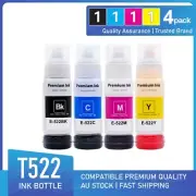 4x Non-OEM Ink Bottles E-522 for Epson EcoTank ET-1110 ET-1810 ET-2810 ET-2820
