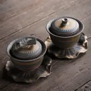 Tea Bowl Jumping Knife Teapot Teacup Kung Fu Tea Set Iron Glaze Tea Bowl