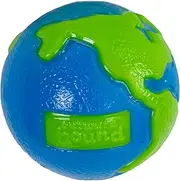 Planet Dog Orbee Ball, Planet Ball, Durable Chew-Fetch Dog Ball, 100% Guaranteed Tough, Made in the USA, Medium 3-Inch, Blue and Green