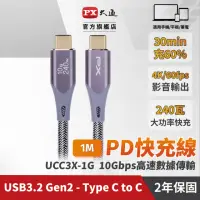 在飛比找momo購物網優惠-【PX 大通-】UCC3X-1G USB 3.2 GEN2 