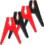 PENIKOKO 4pcs Battery Jumper Cable Clamps for Car Boat Ignition Clamps Emergency Power Supply Projects Alligator Clips
