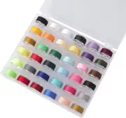 36Pcs Bobbins and Sewing Threads with Bobbin Case, Sa156 Multi-Color