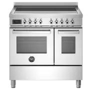 BERTAZZONI Pro 900mm Cooker 5 Zone Induction, Electric Double Oven - Stainless Steel PRO95I2EXT