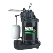 1/3 HP Cast Iron Submersible Sump Pump with Vertical Float Switch Top Suction