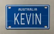KEVIN Novelty Mini Number Plate