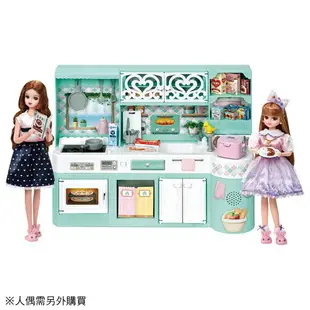 【Fun心玩】LA91289 全新 正版 莉卡熱鬧煮飯廚房 (無人偶) LICCA 莉卡娃娃 配件 家家酒 娃娃屋