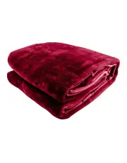 [Laura Hill] 600GSM Faux Mink Blanket Double Sided Queen Size Soft Plush Bed Throw Rug 220 X 240cm