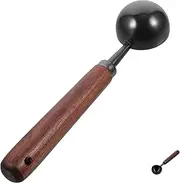HOODANCOS Portable Retro Wax Seal Spoon Handheld Melting Tool with Wooden Handle for Crafting and DIY Projects for Sealing Stamps and Creative