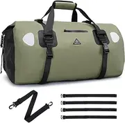 [Haimont] Waterproof Duffel Bag Roll-top Dry Duffel Bag with Quick-fixed Straps for Motorcycling, Rafting, Boating, SUP, Kayaking, Travel,70L
