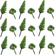 Gogogmee Garden Decor Trees Set 30pcs Landscape Decoration Sand Table Scene Layout Home Decor Tree Model for Landscape
