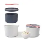Streamlined Cleanup with this Dishwasher Safe Portable Microwave Rice Cooker