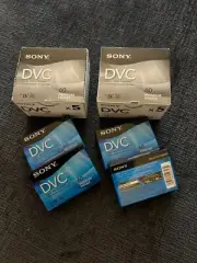 SONY Mini DV Premium 60 Min DVC DVM60PRR SEALED Digital Video Cassette Tapes x5