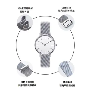 DC【米蘭尼斯】Cookoo SmartWatch 22mm 智能手錶 磁吸 不鏽鋼 金屬 錶帶