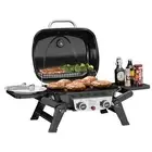 2-Burner Portable Propane Gas Grill with Foldable Side Tables and Legs, Outdo...