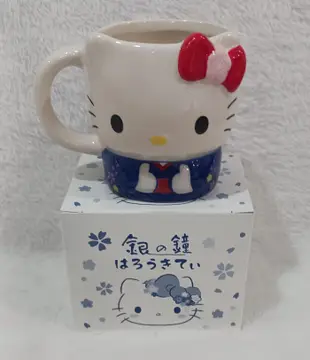 日本北海道銀之鐘HELLO KITTY陶瓷杯