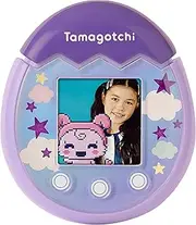 TAMAGOTCHI 42902 Bandai Pix-The Next Generation of Virtual Reality Pet with Camera, Games and Collectable Characters-Sky, Purple