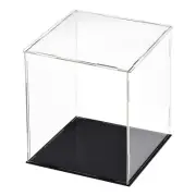1 Pack Acrylic Display Case Box Transparent Dustproof Showcase 7.9x7.9x9.8 Inch