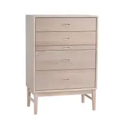 HAYTON 70cm Tall Sideboard Modern Furniture - White Oak