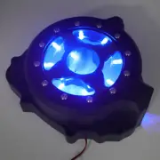 Black w/ Blue LED Left Engine Stator Cover For 2003-2006 Honda CBR 600RR