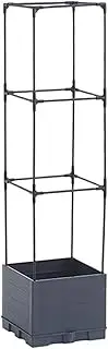 Qianly Tomato Planter Box with Trellis Tomato Cage Decor Flowerpot Plant Support Pot Raised Garden Bed for Cucumber Garden Backyard, 3 Tiers