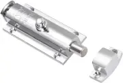Door Flush Bolt, 4-Inch Zinc Alloy Security Sliding Barrel Latch Lock with Sprin