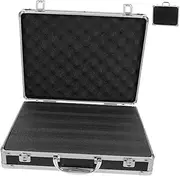 HOMSFOU Aluminum Alloy Briefcase Shockproof Technology Portable Tool Storage Case for Home Travel Metal Suitcase for Easy Organization and of Equipment