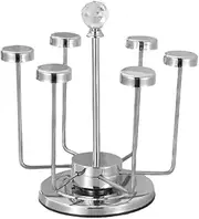 Cup Holder, Swivel Cup Holder, Mug Glass, Stainless Steel Cup Holder, 6 Cup Drying Rack Bracket, Home Storage Cup Holder