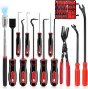 13 Pcs Precision Pick and Hook Tool Set with Clip Removal Plier Rivets Puller Fa