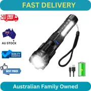 Rechargeable LED Torch 2000L Super Bright Flashlight COB Work Light 10 Modes