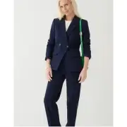 J Crew Devon Blazer in Bi-stretch Cotton Blend Navy Size 8 NWT